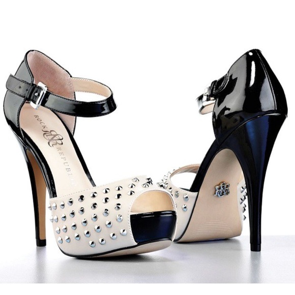 Rock & Republic Shoes - 💐Mint Condition Rock & Republic Studded Heels